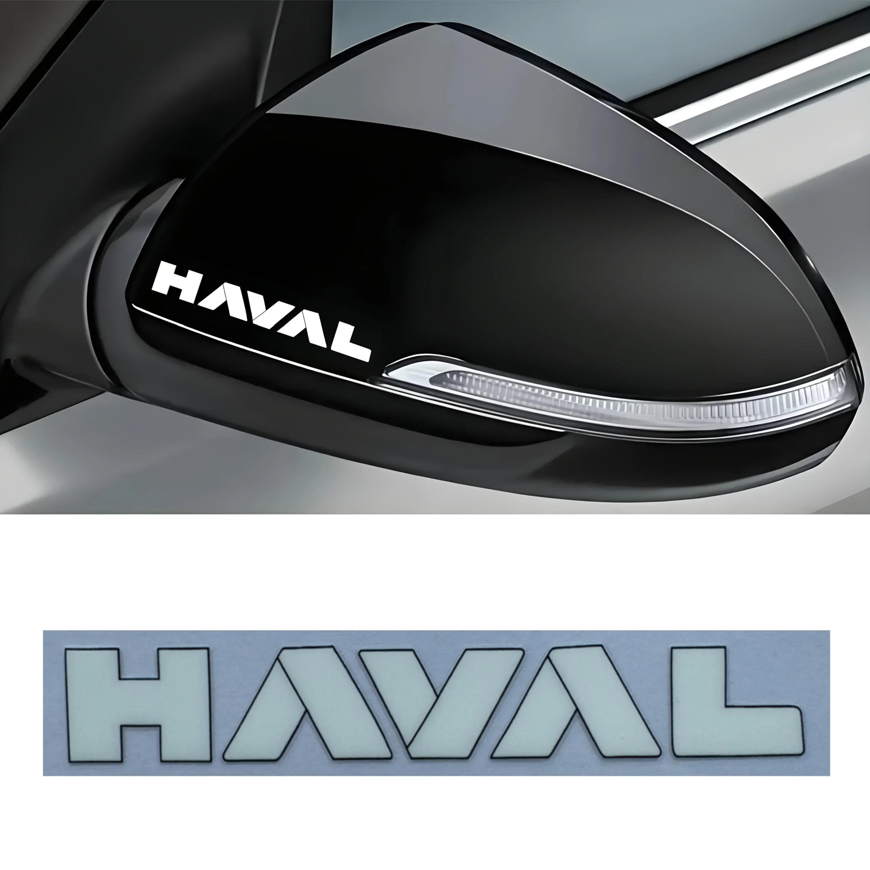 4 個/セット「HAVAL」ロゴステッカー車用、スタイリッシュなデザインのデカール、自動車外装パーソナライゼーションアクセサリー