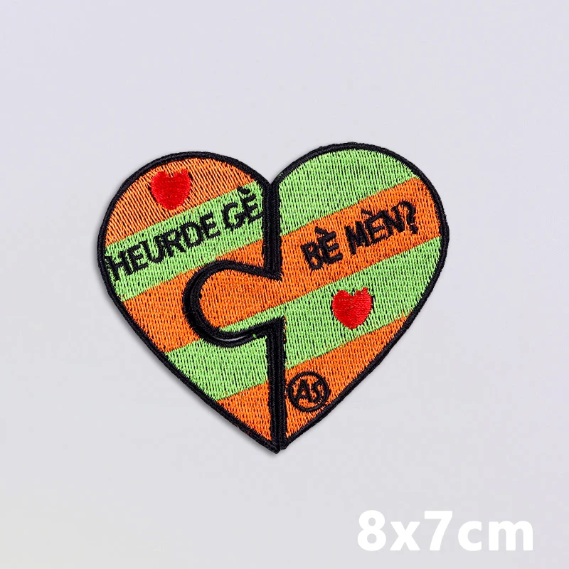 Kruikenstad Peeënrijk Beer Carnaval Embroidery Patch for Clothing Iron on Patches on Clothes Netherland Embleem Party Applique