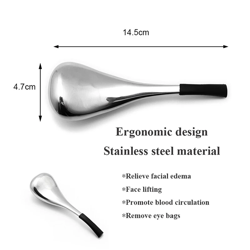 1/2PCS Eiskugeln Gesichtspflege-Tool für Gesicht und Augen, Edelstahl Gesichtsschönheit Kryo-Sticks für Männer Frauen, kühlende Spa-Kugeln