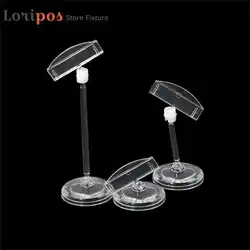 Transparent Plastic Advertising Clips Hotel Table Desk Sign Display Price Label Tag Clip Memo Holders In Supermarket Retails