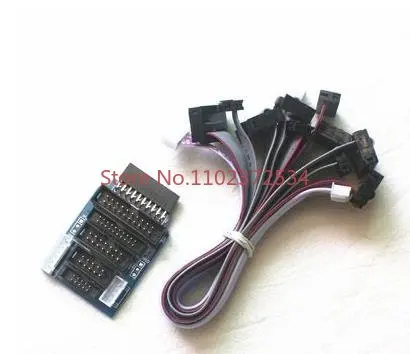 Supporting ARM-JLINK V8/V9/V10 accessories with 7 types of flat cables JTAG SWD adapter board 2.54mm 2.0