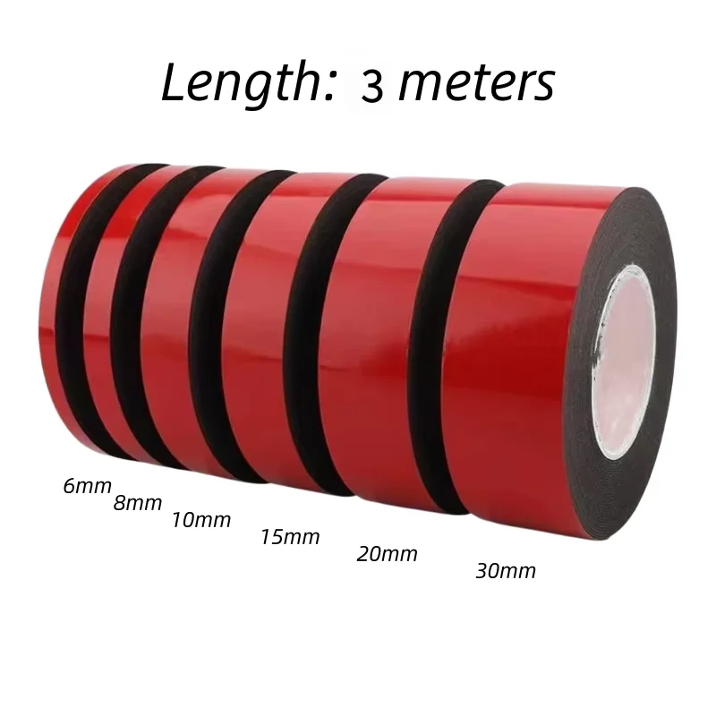 Super Strong Double-Sided Foam Tape, Used for Mounting and Fixing Pads, Thickness 1mm