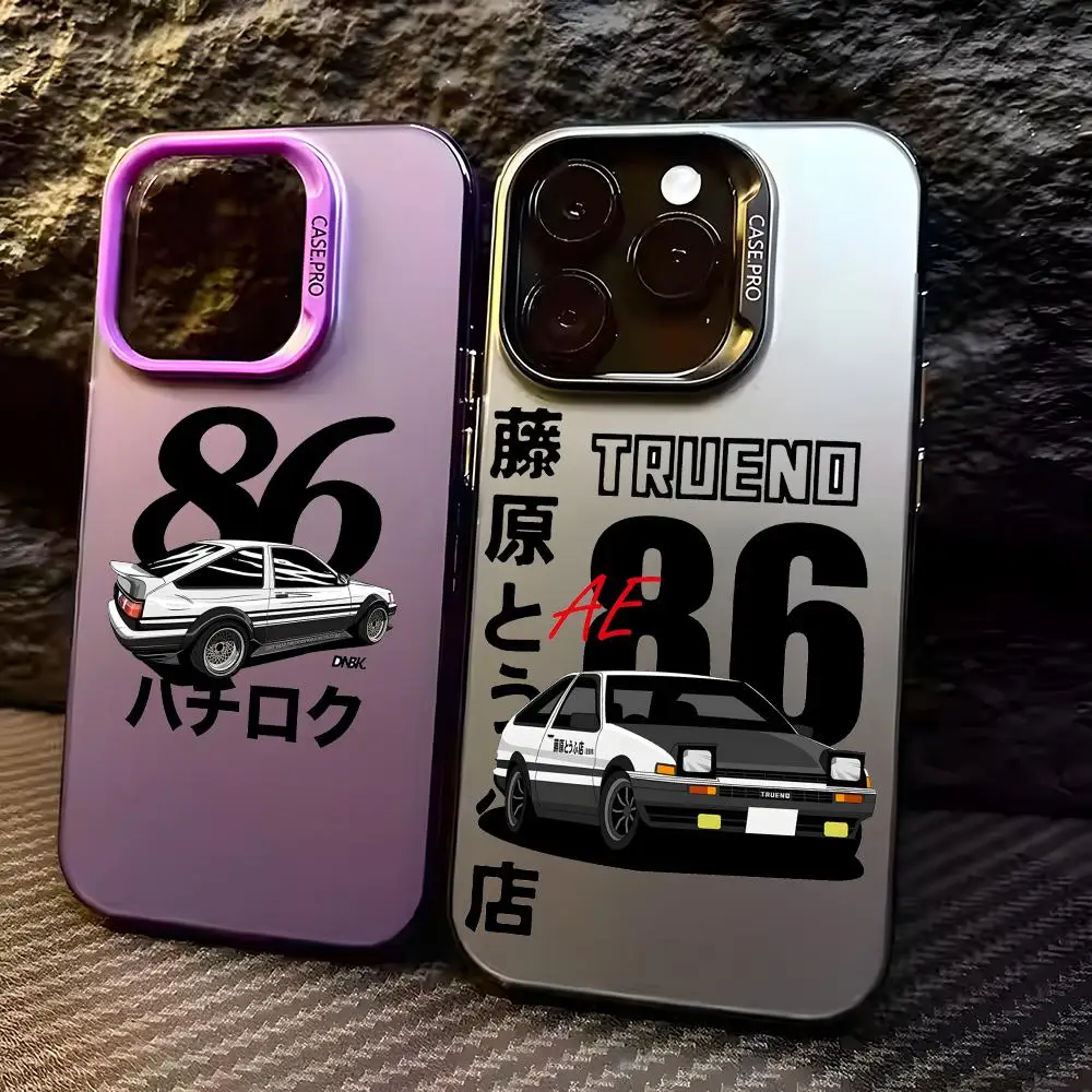 Anime I-Initial D AE86 Phone Case For IPhone 17 16 15 14 13 12 11 Pro Max Air Matte Laser Aurora Shockproof Phone Case