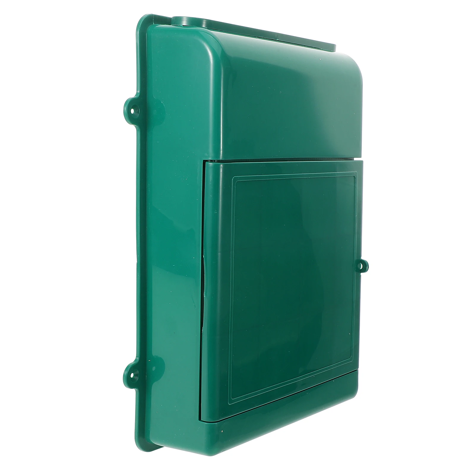 

Wall Mount Rainproof Suggestion Box Plastic Mailbox Green No Lock Durable Sturdy Lightweight Outdoor Household Storage Capacity