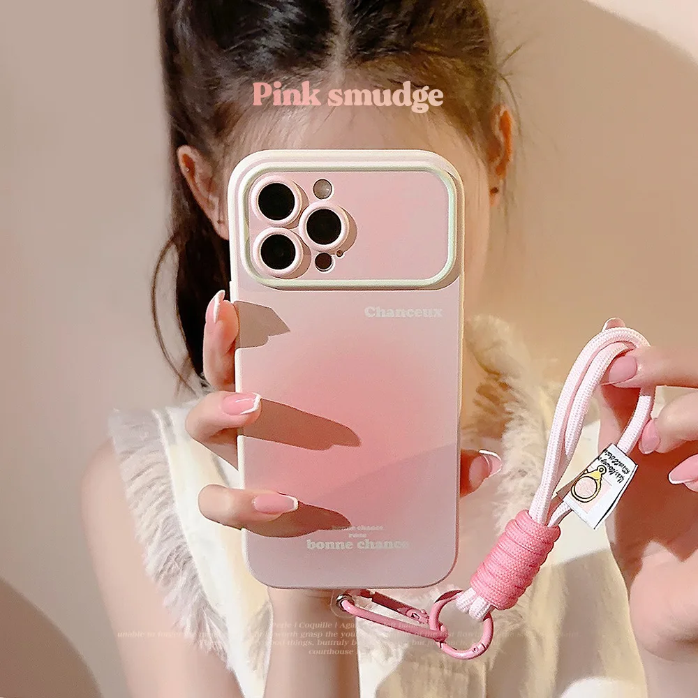 

IPhone 11/12/13/14/15/16/17 Pro Max Air Plus Korean Pink Phone Case Anti Drop