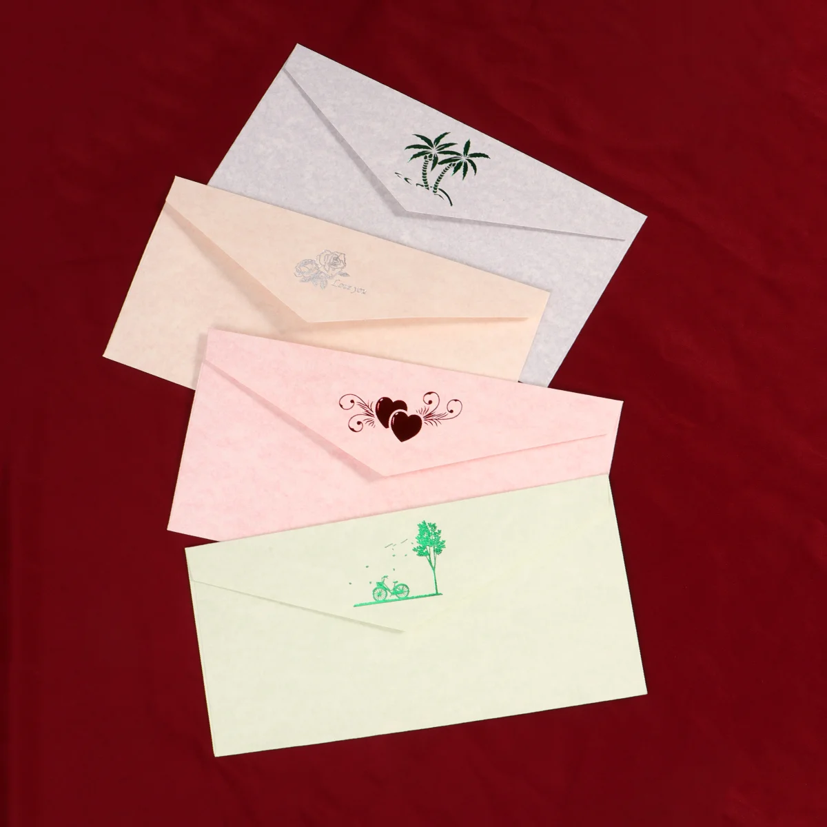 16 Pcs Blank Cards with Envelopes Letter Writing Stationary Retro Paper Storage Foldable Postcard