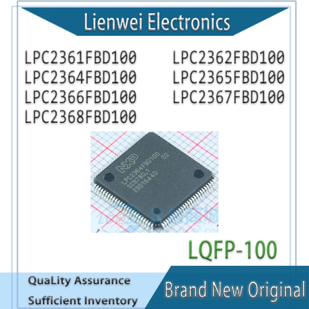 

100% New LPC2361FBD100 LPC2362FBD100 LPC2364FBD100 LPC2365FBD100 LPC2366FBD100 LPC2367FBD100 LPC2368FBD100 IC MCU Chipset