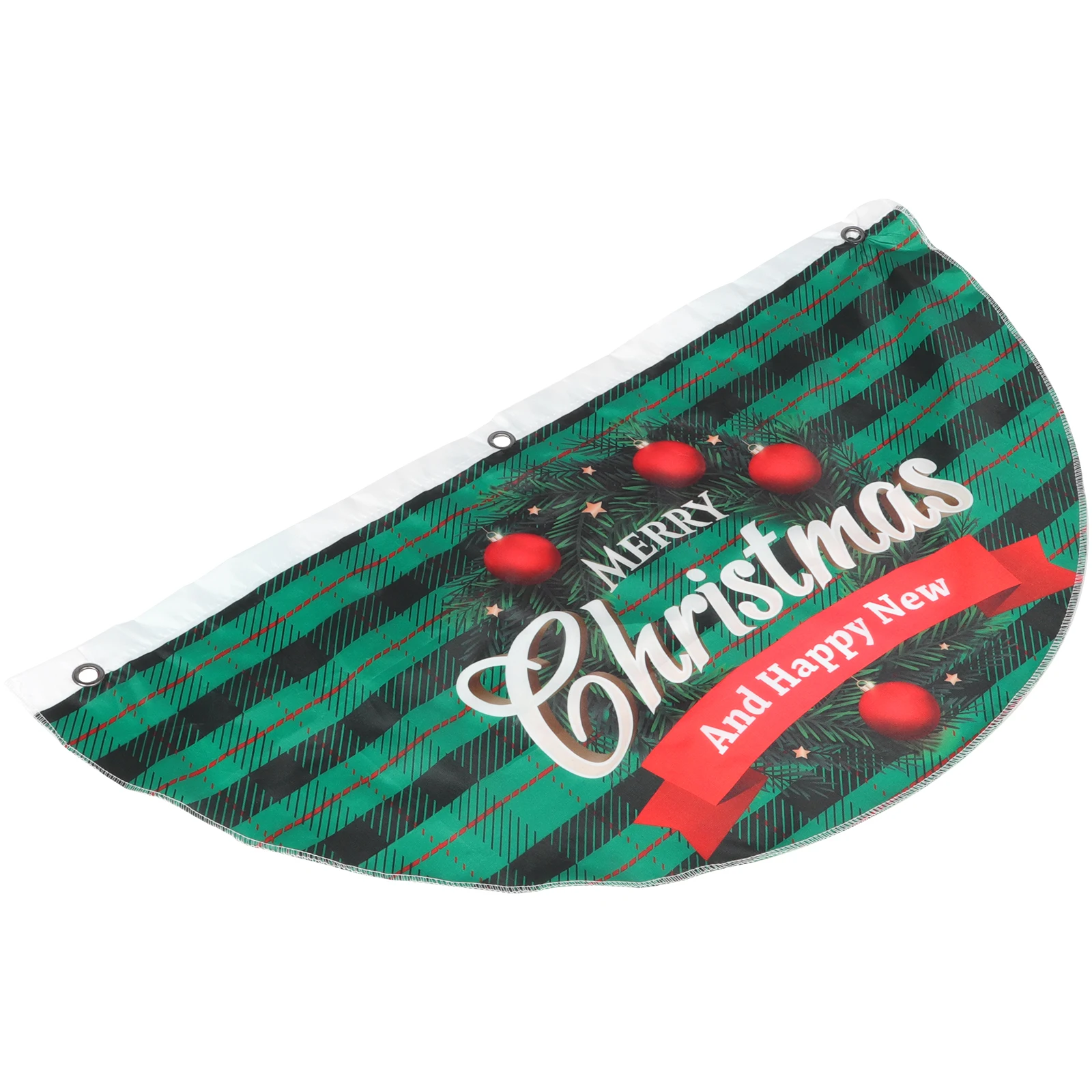 

Christmas Fan Flag Outdoor Bunting Decorations Pleated Banner Flags Polyester Banners outside