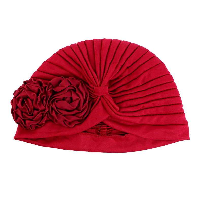 Muslim Fashion Flower Hijab Turban Ethnic Islamic Women Beanie Hat Hair Loss Chemo Headwear Head Wrap Cap Trendy Ladies Bandana - view 4