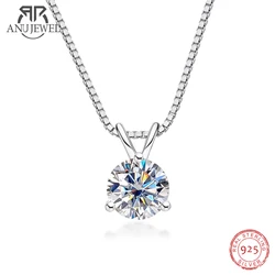 AnuJewel VVS1 D Color 1ct Moissanite Diamond 18K Gold Plated Three Claw Pendant  Anniversary Gift Necklaces  Jewelry Wholesale