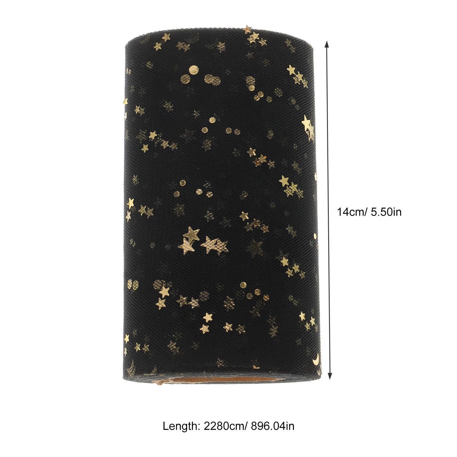 Sequins Tutu Skirt Gauze Table Cover For Parties Wedding Event Decor 2280X15Cm Black Lightweight Party Table Skirt
