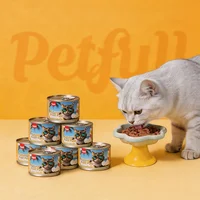 Petfull Cat Canned for Cat and Dog Pet Food 170gx24Cans Tuna Beef Salmon Chicken Flaver Cat Food Cans 1