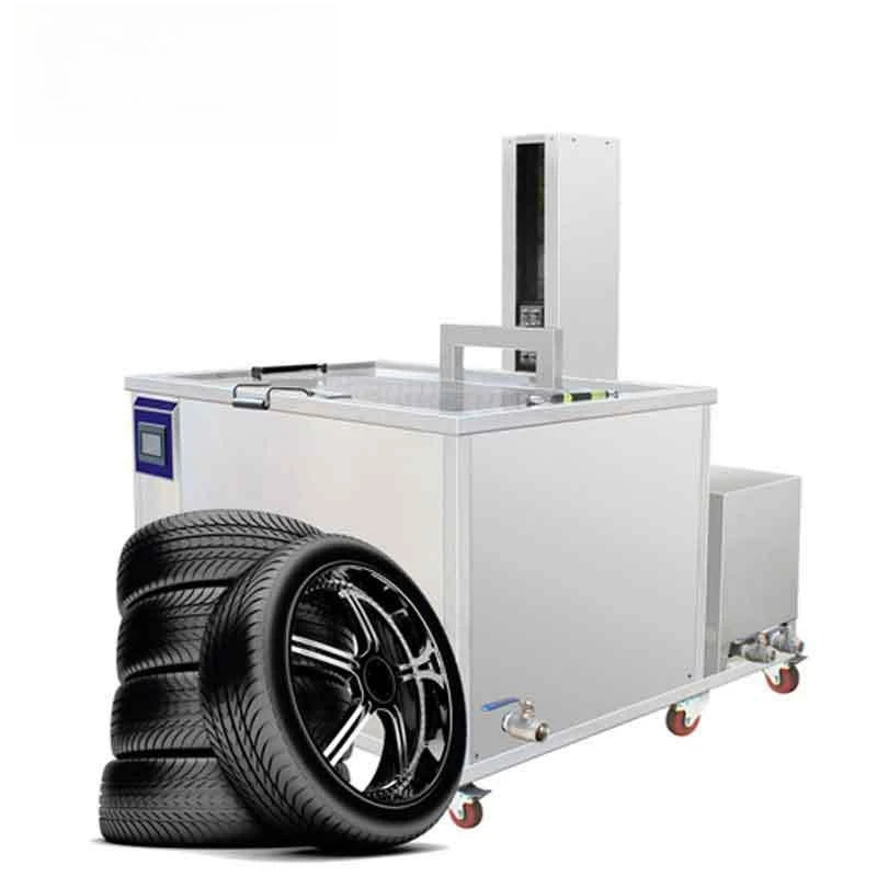 Tire cleaning machine Large ultrasonic cleaning equipment rotates