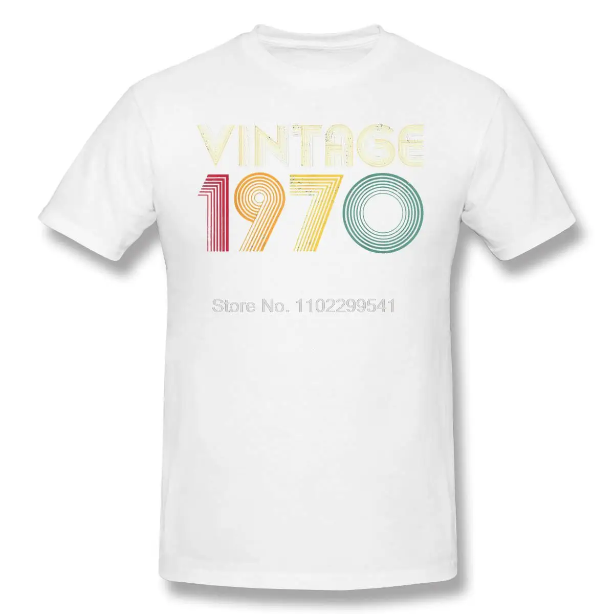 Retro 1970 Birthday Gift Old Print Cotton T-Shirt Camiseta Hombre  Men Fashion Streetwear Shirt Gift Oversize