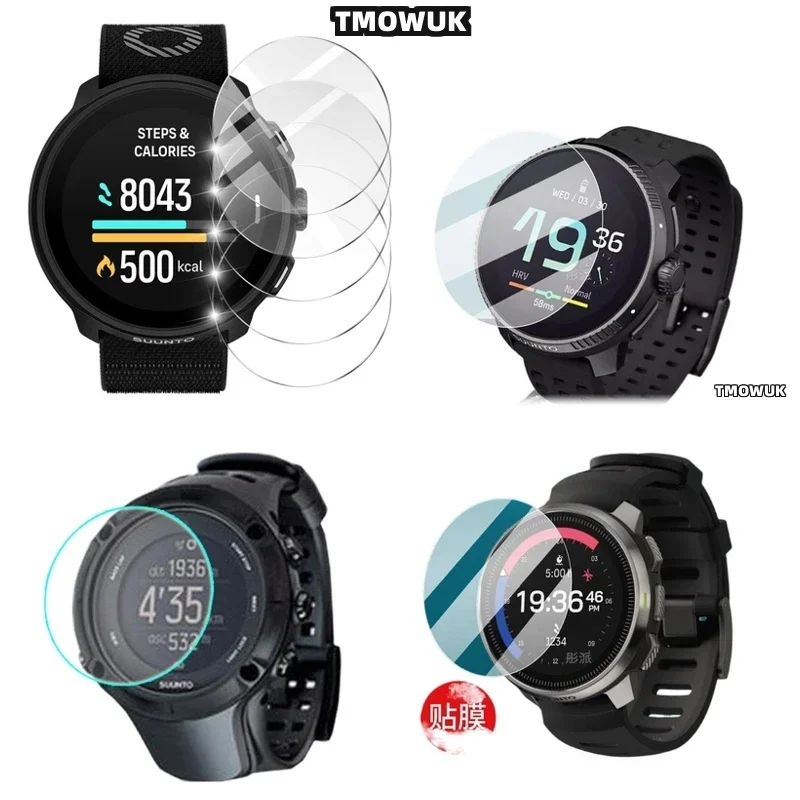 For SUUNTO RUN Accessories For Watch Tempered Glass Screen Protector Film HD Clear 9H Anti - Scratch TMOWUK