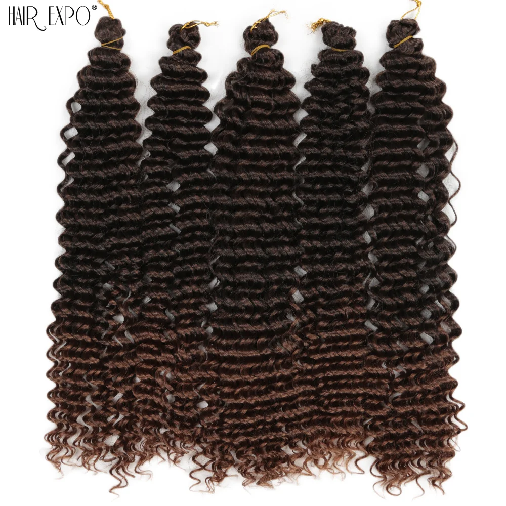 22 "Deep Wave Häkeln Haar synthetische Leidenschaft Twist Flechten Haar verlängerung Afro Locken Wasserwelle Deep Twist Zopf Haar Ozean Welle – Detail 18