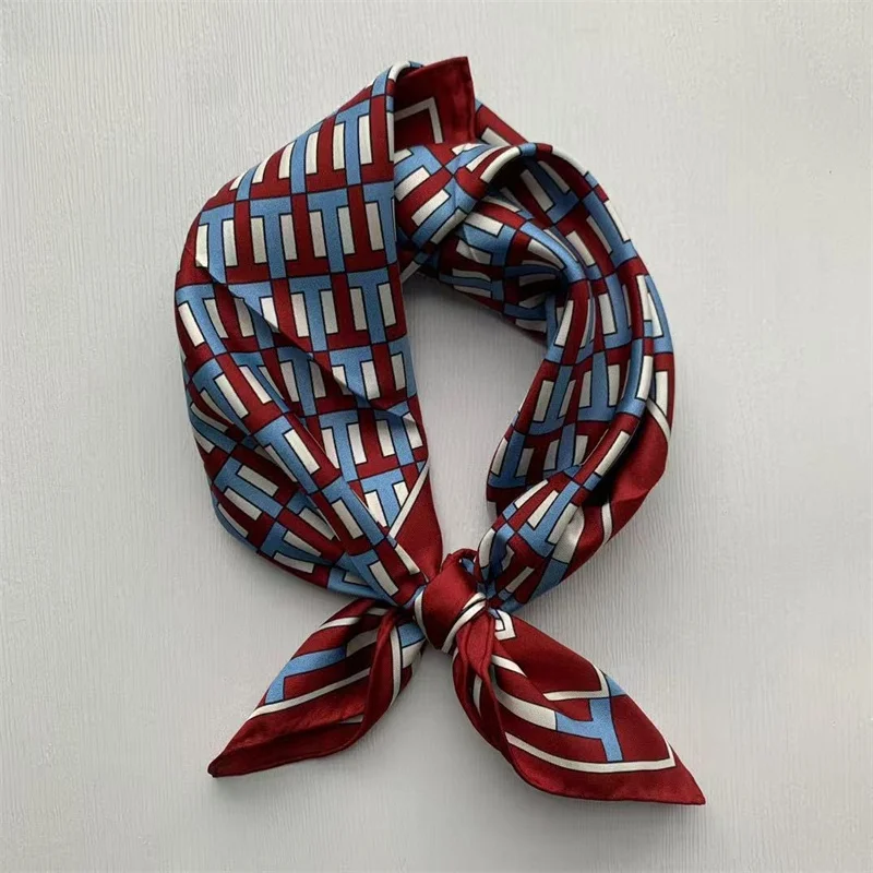 t-letter-thickened-18-momme-silk-square-scarf-women's-professional-atmosphere-decorative-neck-warmer-fashionable-korean-style