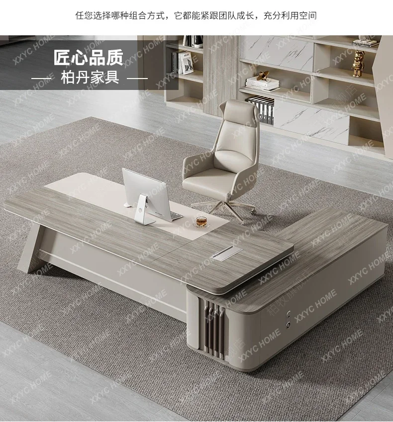 MMJ N49 J Large Household Office Desk Study Cheap Modern Corner Coffee Office Desk Computer Home Writing Escritorio Oficina Furn