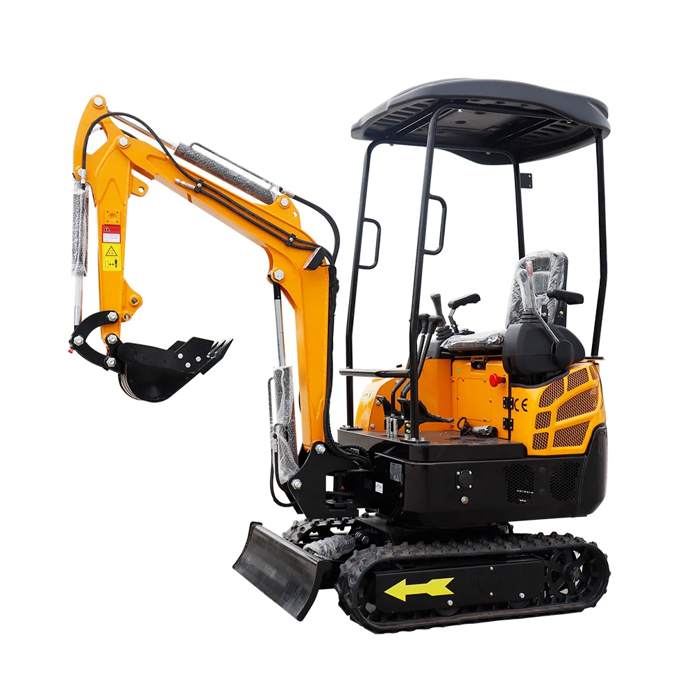 Pequeñas excavadoras Máquina de automatización Maquinaria hidráulica de movimiento de tierras Mini Micro Excavadora ensacadora sobre orugas Mini excavadora de 1 2 y 3 toneladas