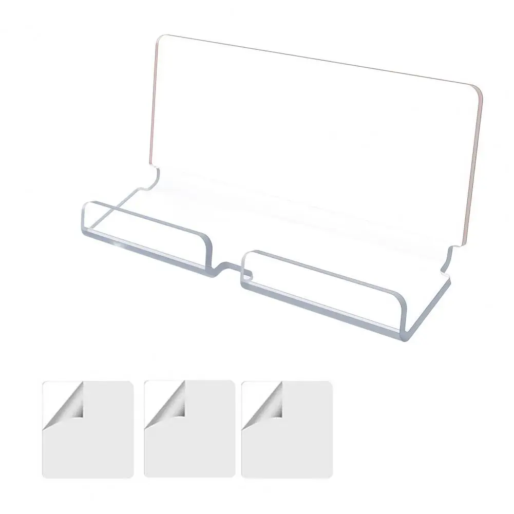 Cable Management Bracket Acrylic Tablet Wall Mount Holder Universal Smartphone Stand with Cable Organizer Hands-free for Office