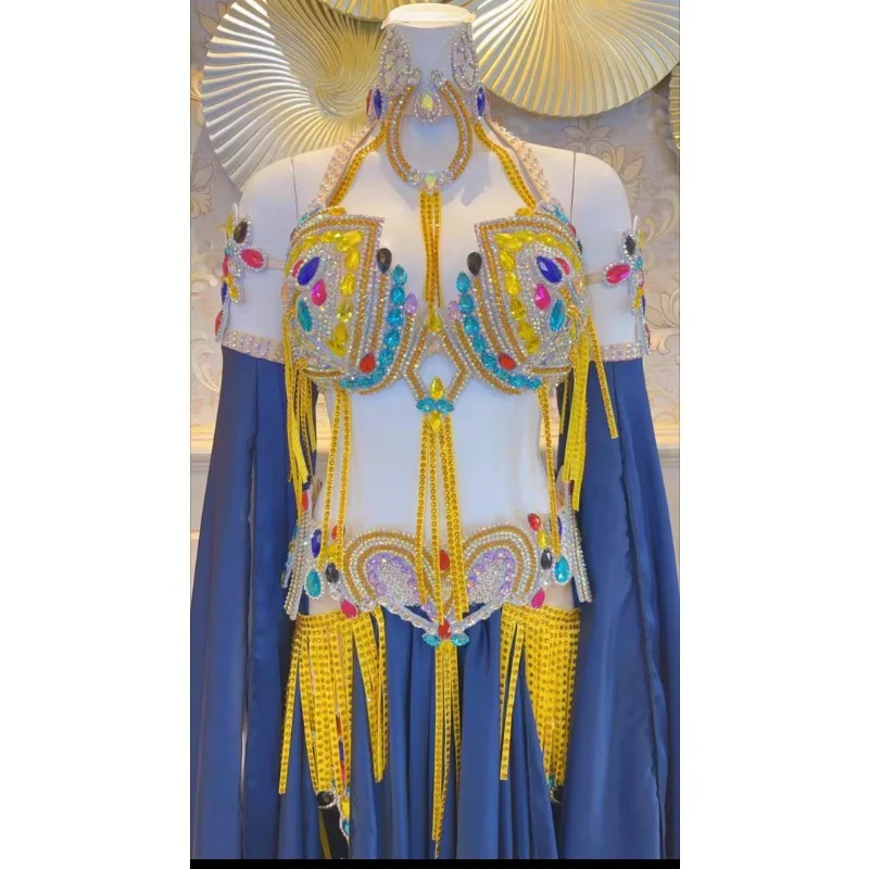 Customized Belly Dance Practice Dress Set Oriental Dance Performance Dress Long Skirt Female Multiple Styles To Choose From