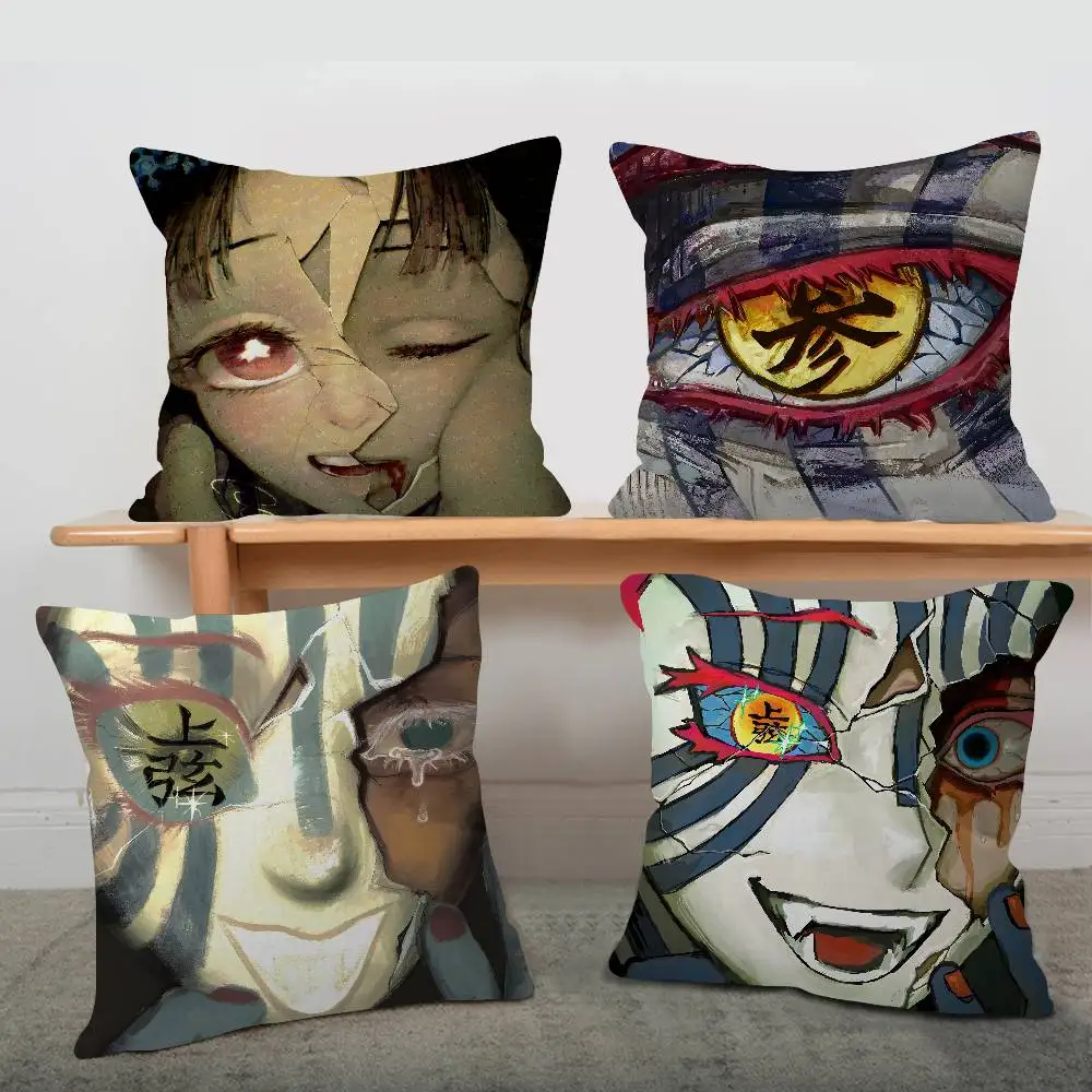 Demon Anime D-Demon S-Slayer Pillowcase toon Gift Cushion Cover Bedroom Home Sofa Chair Seat Decor pillow case