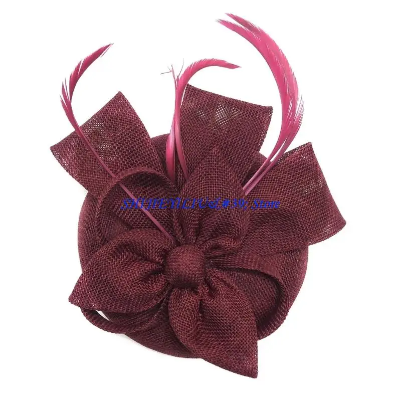 E21F Handmade Flower Mesh Headbands Fascinator Hat Fashion Styles Hat Headgear