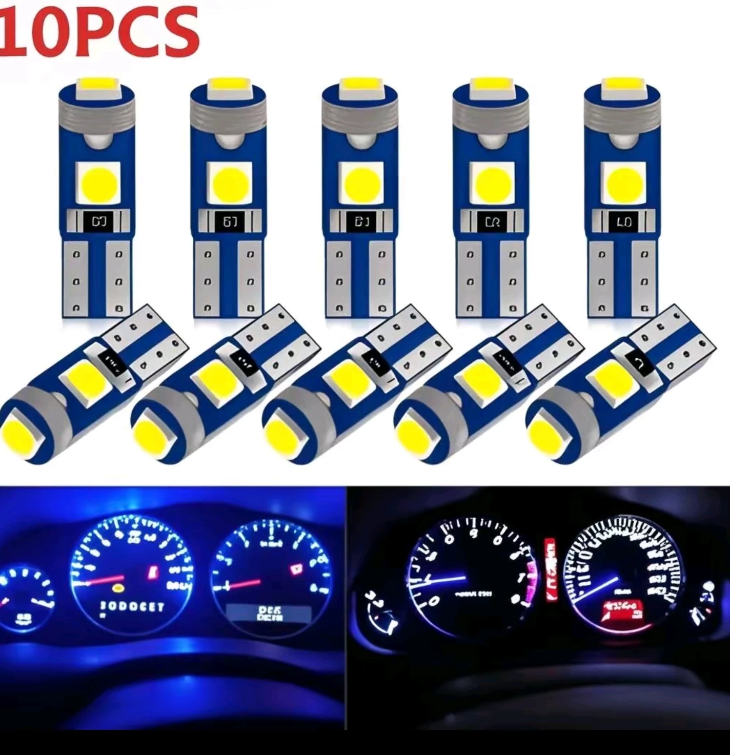 10Pcs T5 Led Bulb W…