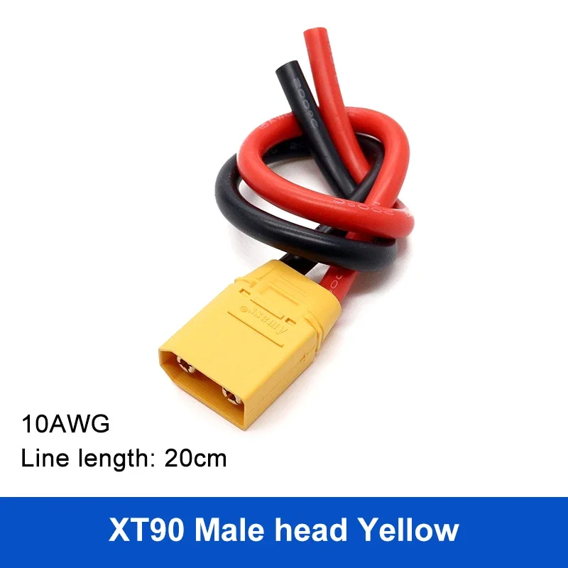 30A XT90NE Lithium-Batterie Lade Stecker Draht Feste Weibliche Kopf Geschweißt Typ Vergoldung XT90 Terminal Männlich Neue Energie stecker