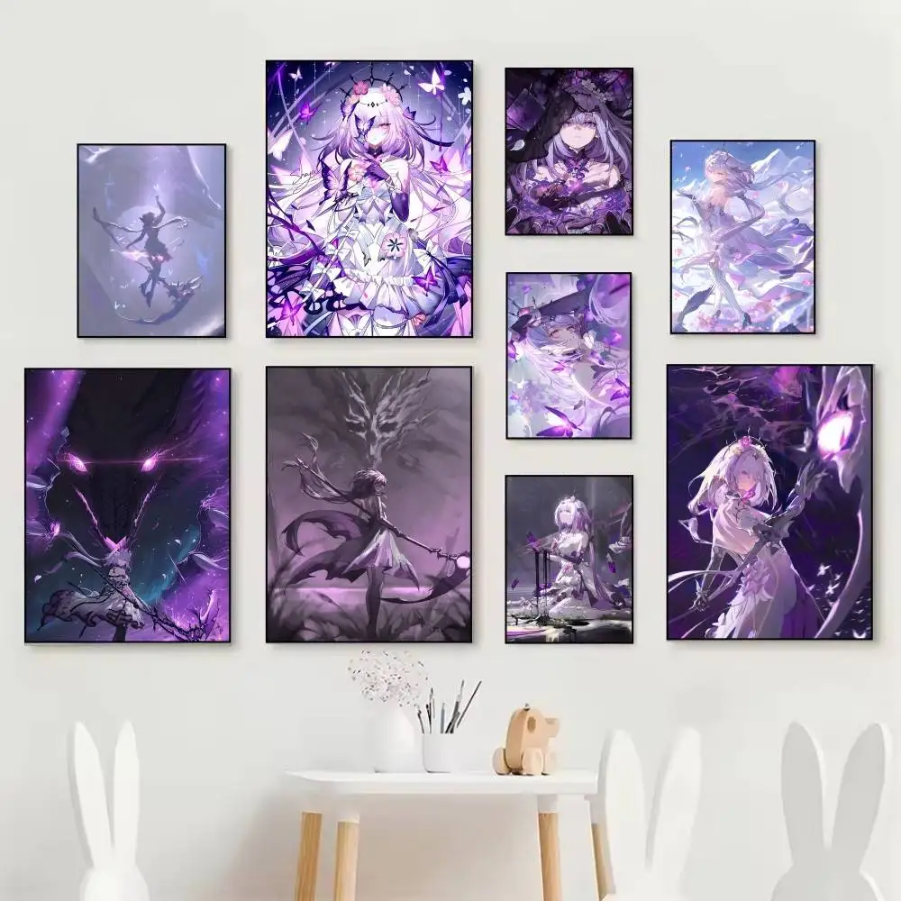 Honkai Star Rail Anime Goddess of Death Castorice Poster Home Living Room Bedroom Bar Cafe Art Decor