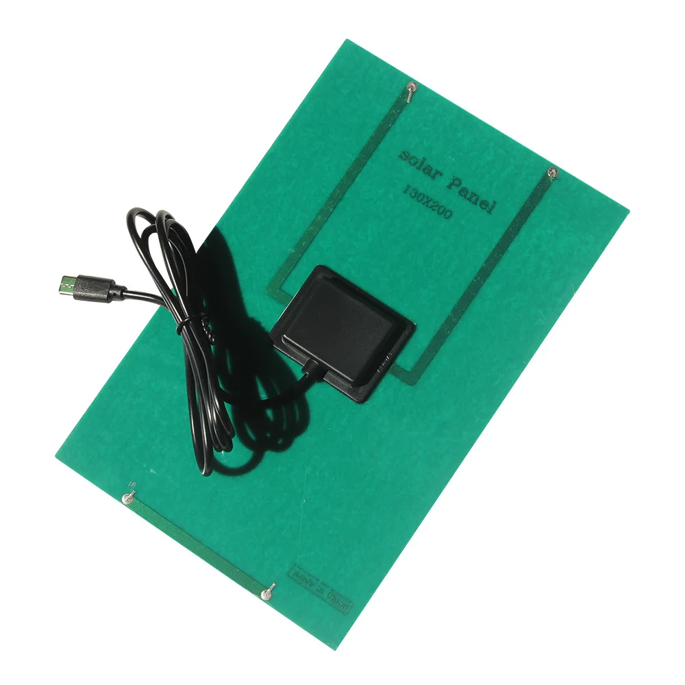 لوحة طاقة شمسية 4.2 واط 12 فولت مع منفذ Type-C شاحن بالطاقة الشمسية لإضاءة مراقبة الفيديو في الهواء الطلق قوة البنك كاميرا الهاتف 200*130 مللي متر