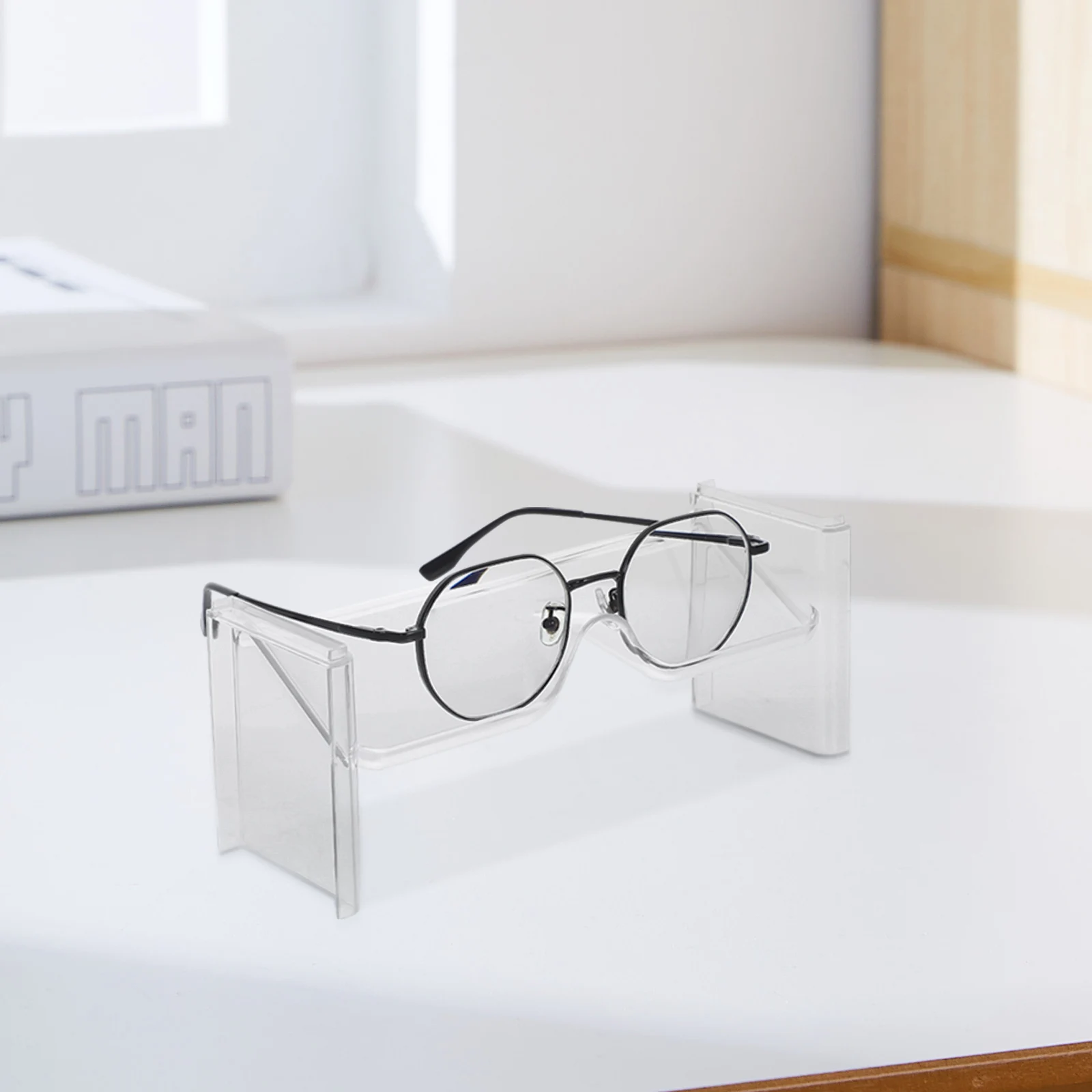 2 Pcs Glasses Storage Rack Display Stand Eyeglass Organizer Eyeglasses Sunglasses Frame