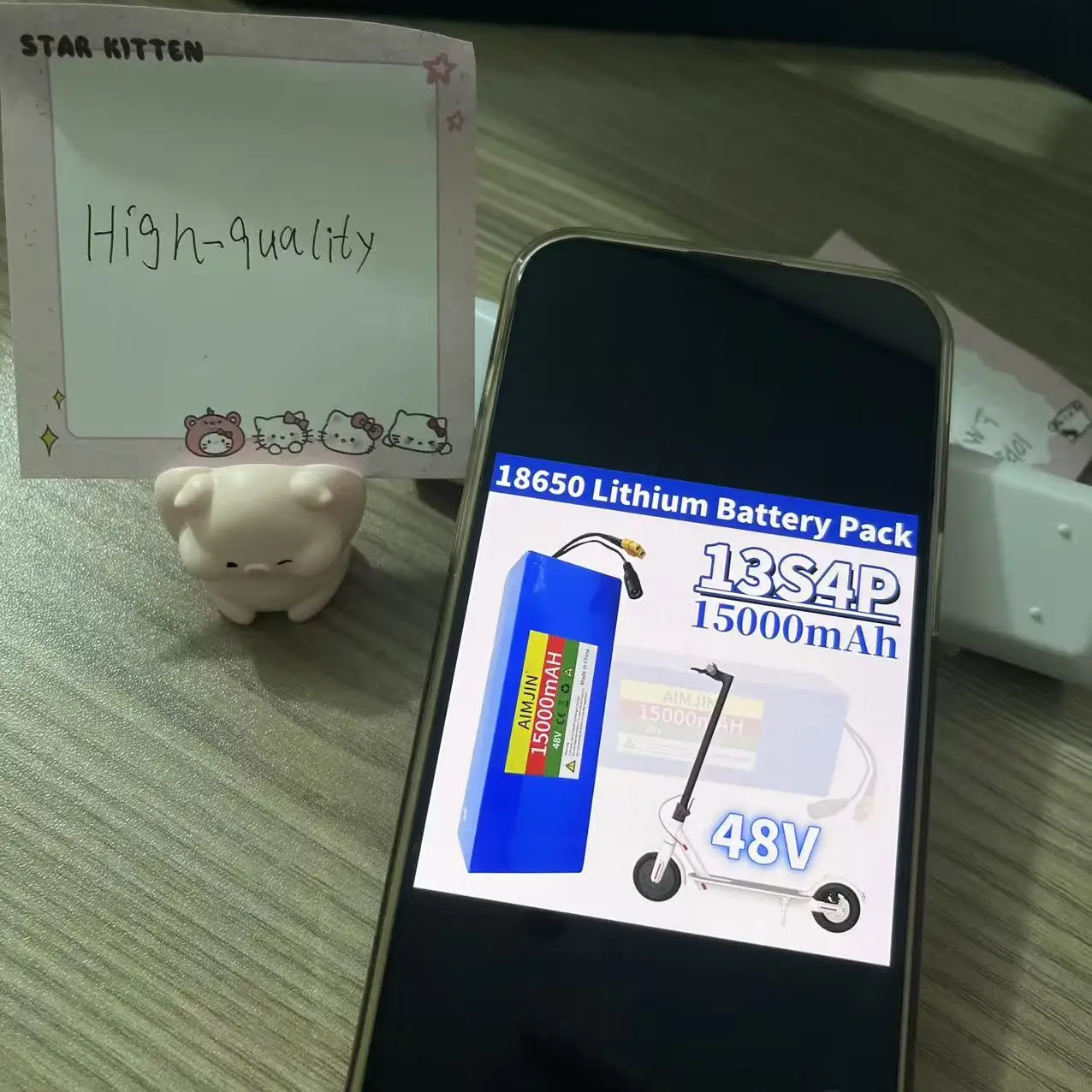 

18650 48V 15AH Lithium Battery 13S4P High Power 500W Scooter Batteries 54.6v 15000mAh Rechargeable battery pack