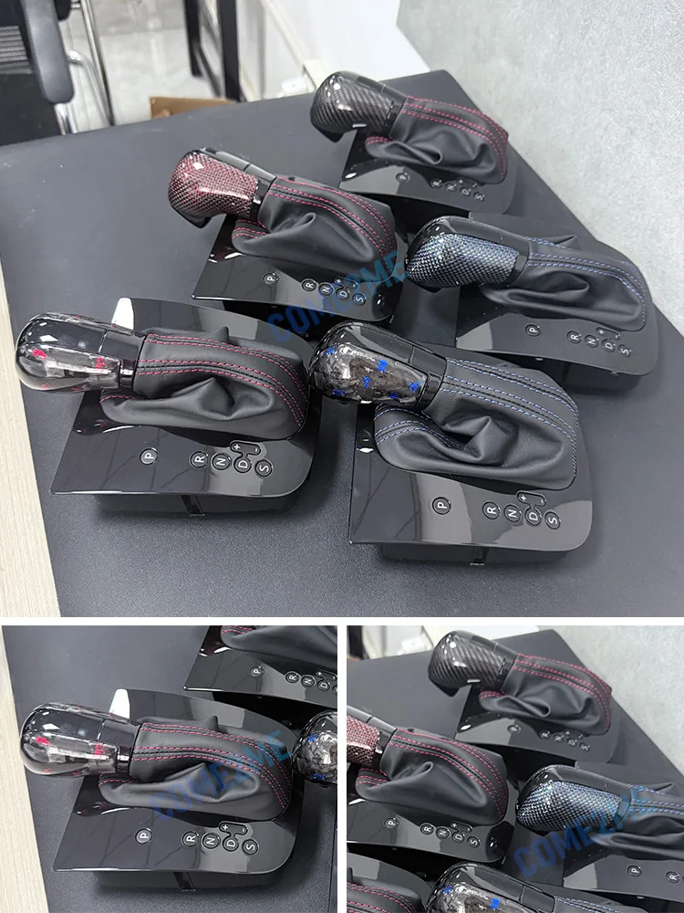 Echter Carbonfaser-DSG-Schaltknauf, passend für Volkswagen Golf 6 MK6 GTI GLI, Schalthebel-Handball mit Abdeckung für das Schaltpanel. – Detail 1