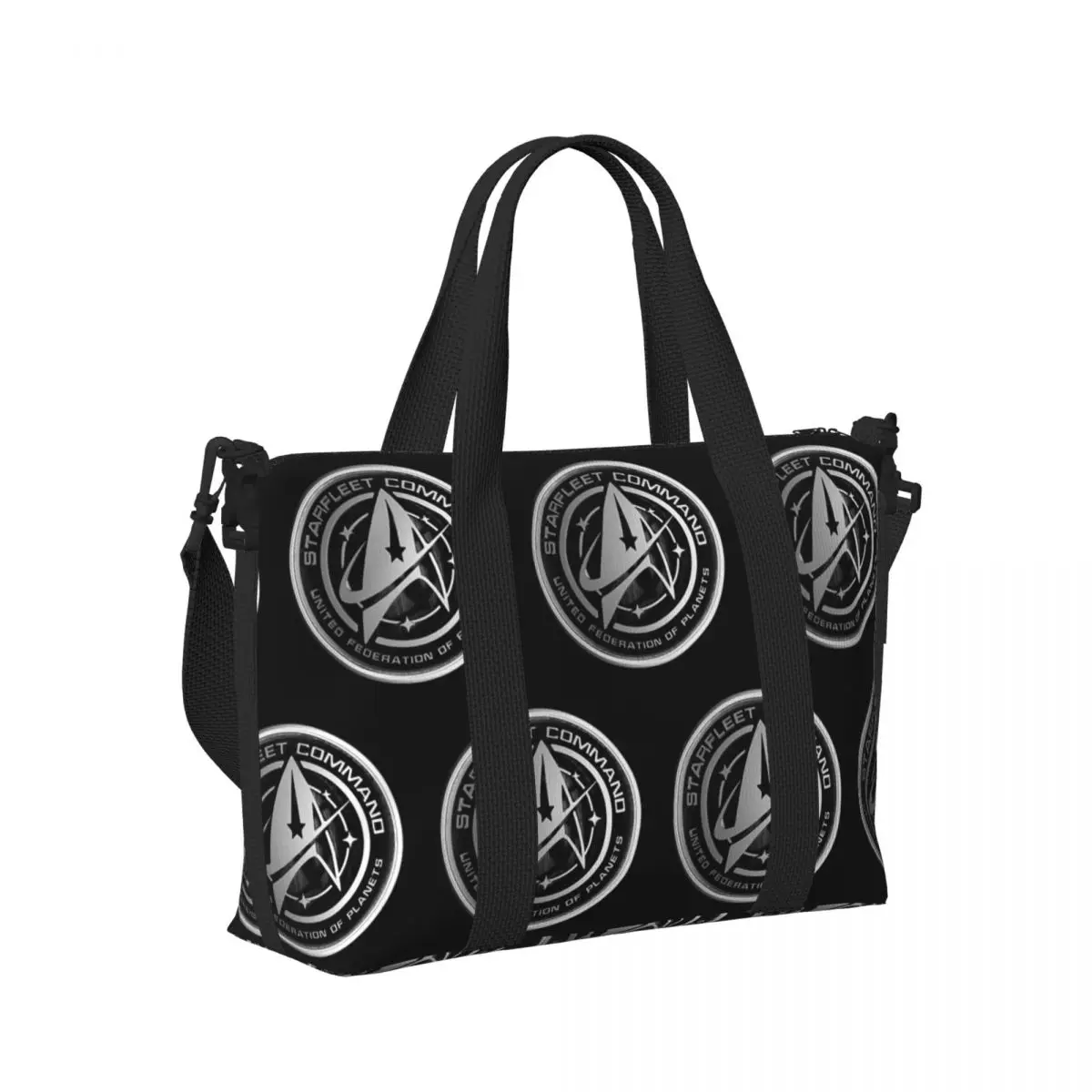 

Star Treks Science Fiction TV Series Beach Travel Bag Large Capacity Tote Bags for Gym Yoga Women Shopping Duffle Shoulder Bag