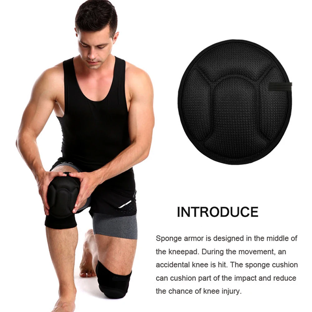 1 Pair Protective Knee Pads Thick Sponge Football Volleyball Extreme Sports Anti-Slip Collision Avoidance kneepad Brace