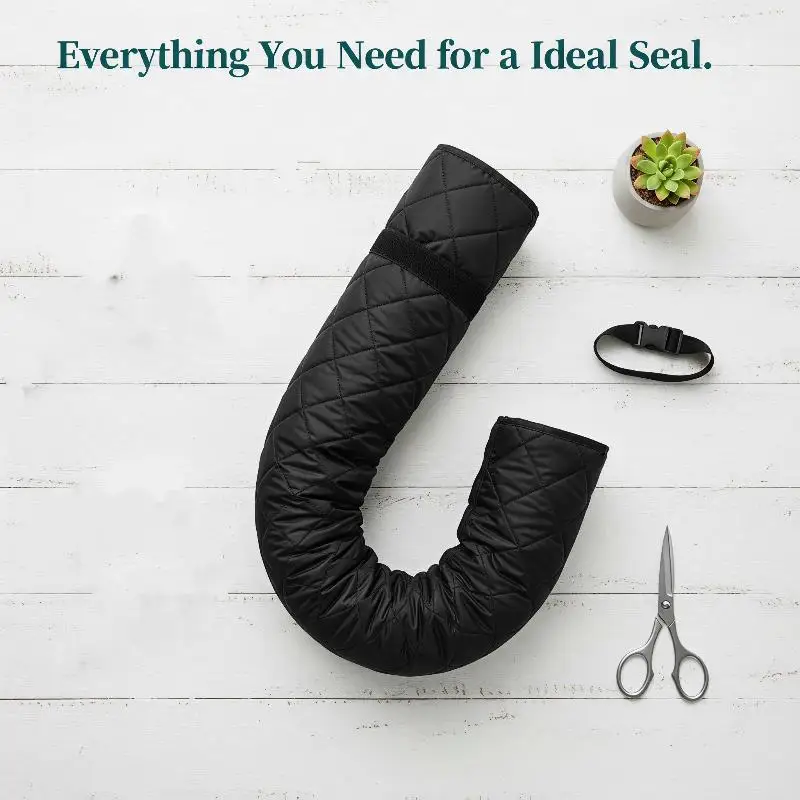 Waterproof Air Conditioner Hose Cover Adjustable Straps Thermal Insulation for Outdoor Window AC Unit Parts
