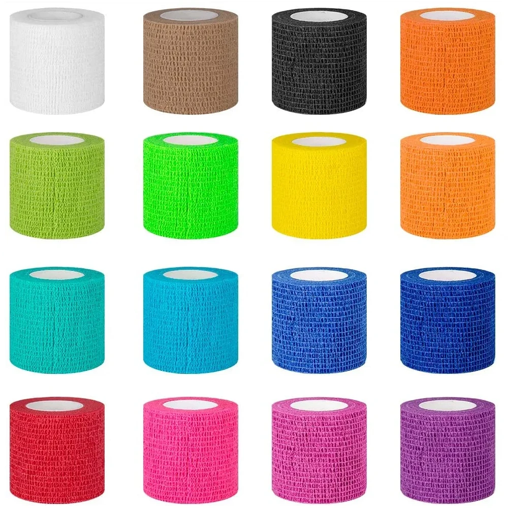 Disposable Self-adhesive Elastic Waterproof Bandage Tattoo Bandage Handle Bandage Anti Slip Sports Non-woven Fabric