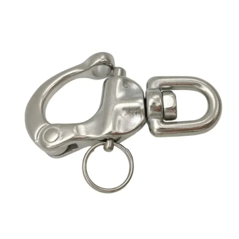 Hardware Hooks 316 Stainless Steel Rotating Spring Shackle Marine Hardware Rigging Accessories Rotating Shackle