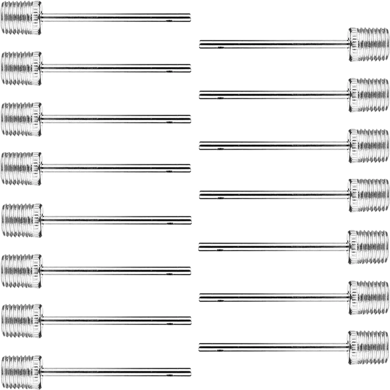 내구성이 뛰어난 스테인레스 스틸 볼 팽창 바늘 15개로 구성된 최고 품질의 세트로 스포츠 장비를 업그레이드하세요 - 신뢰할 수 있는 공기 바늘