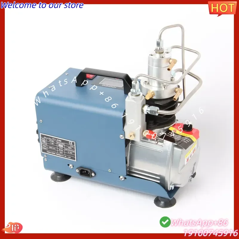2026Hot 4500PSI PCP Air Compressor 30MPa Auto Stop LCD Display Paintball Scuba Tank Inflator