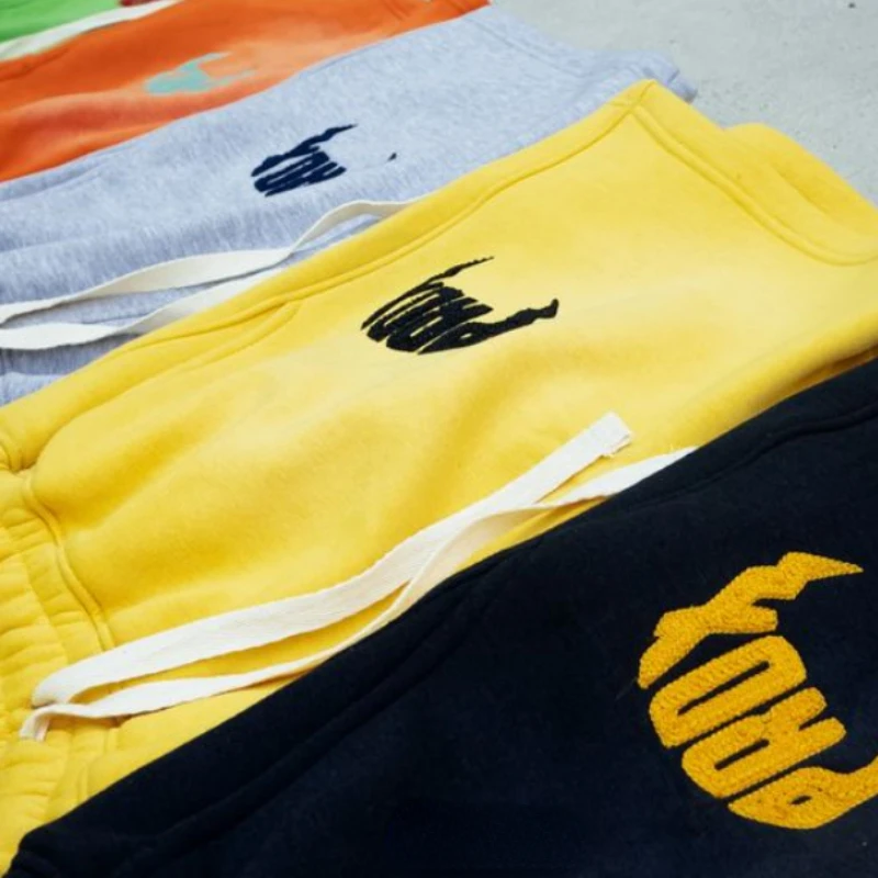 Pantalones cortos de algodón para hombre, Shorts holgados con estampado de patrón de solapa, estilo callejero Y2k, moda Retro americana, Color sólido