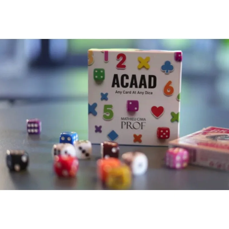 ACAAD - Any Card At Any Dice Mathieu C Mentalism Magic Dream Card Magic Tricks Prediction Illusion Deck Gimmick Props Close Up