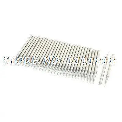 30pcs 14x1mm Taper Tip Grinding Bits Polisher Diamond Burs Mounted Points