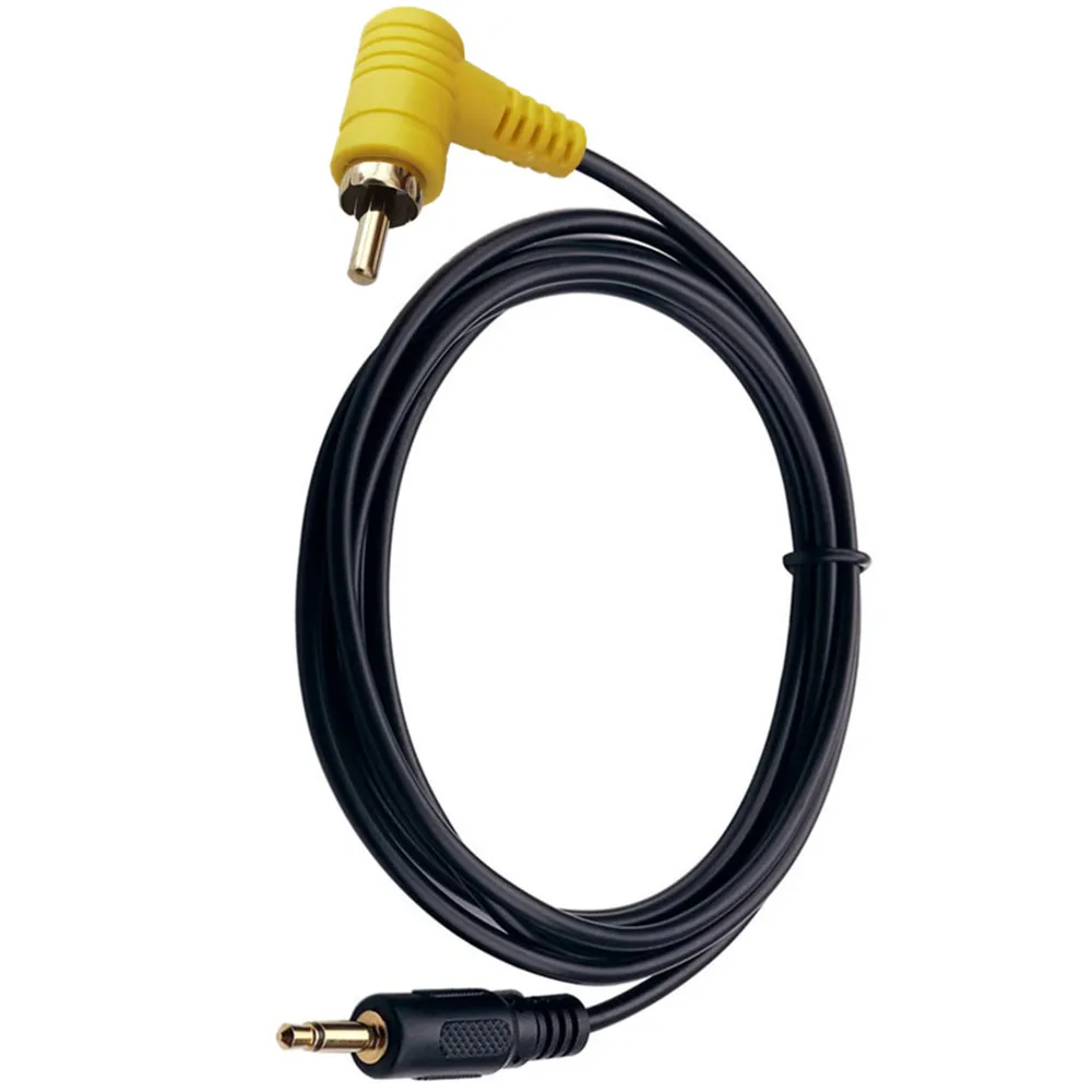 3.5mm do RCA kabel 90 stopni 3.5mm 1/8 cal Mono wtyk męski do RCA męska wtyczka 90 stopni przewód Audio pozłacane 1.8m