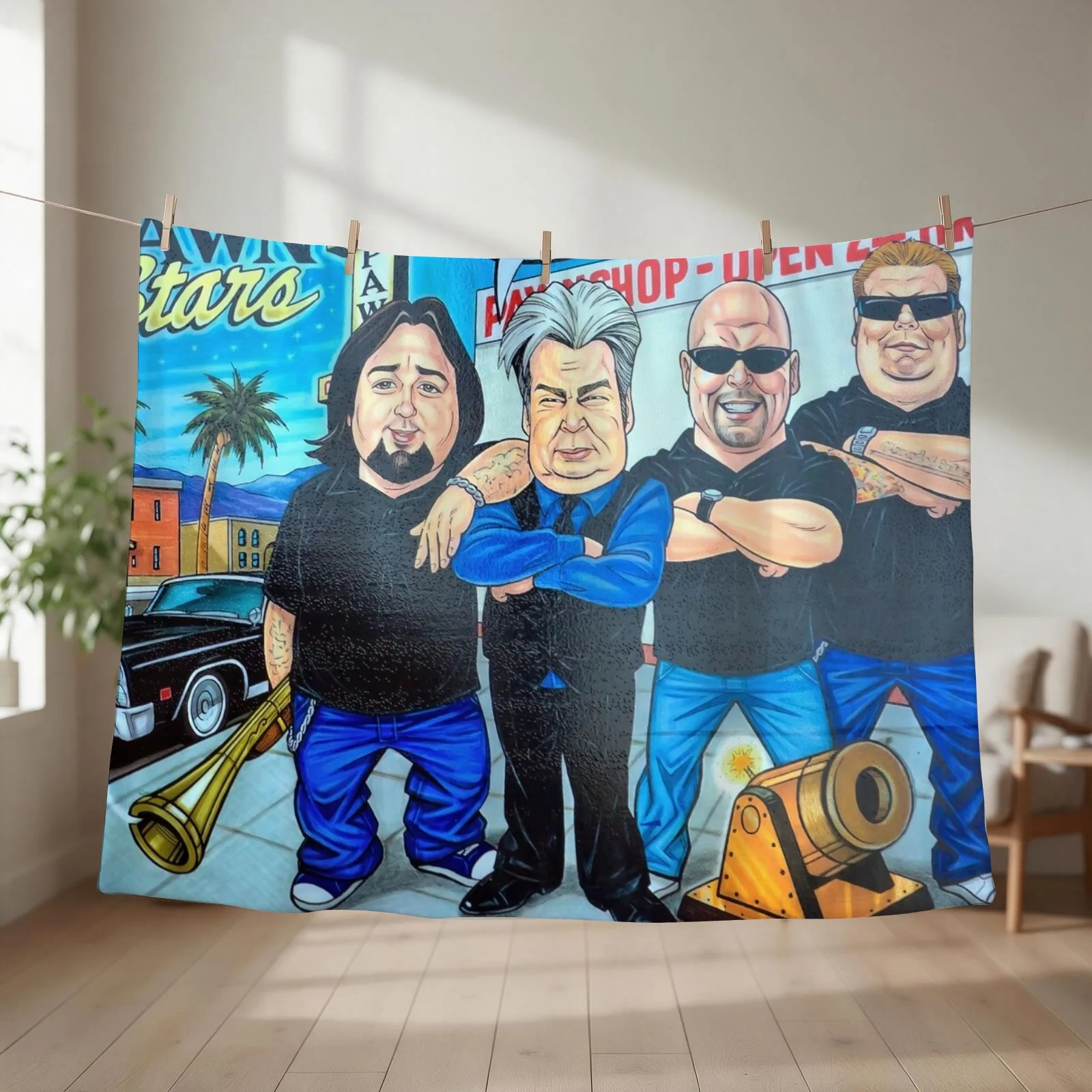 Pawn Stars in Las Vegas Throw Blanket christmas gifts Flannel Multi-Purpose blankets ands Blankets
