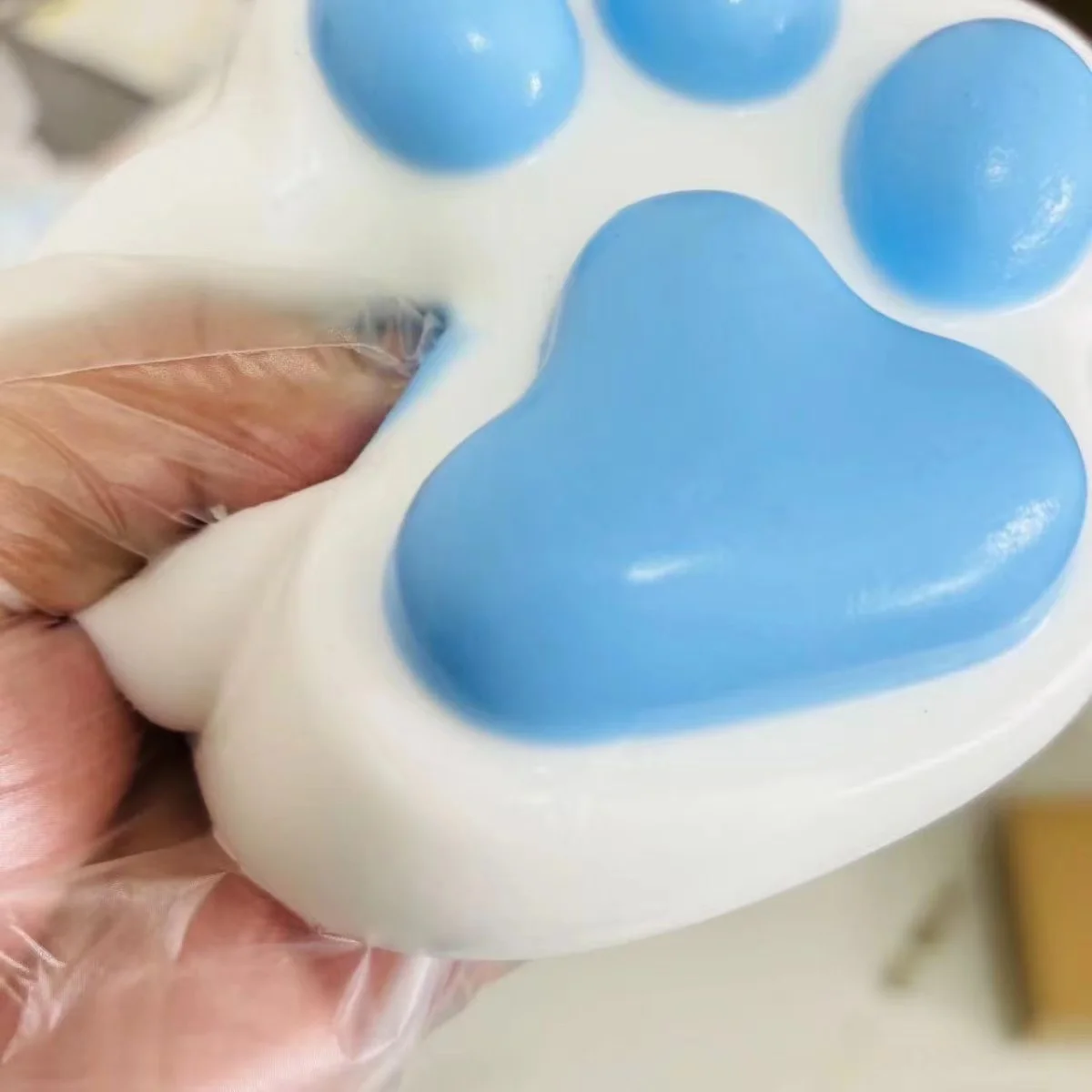 800g Super Big Handmade  Cat\'s Paw  Super soft Silicone Squishy cat paw mochi stress relief squishy fidget toy