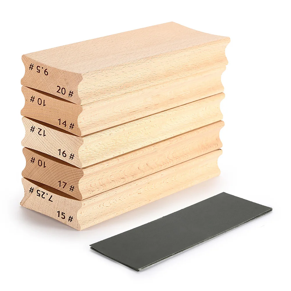 Two-Way Radius Sanding Block For Fret Leveling Fingerboard Guitar Sanding Block Maple Wooden Guitar Fret Leveling Tools