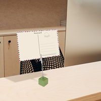 8Pcs Memo Clip Wooden Base Pinewood Random Color Flexible Wire Cable Note Holder for Office Desk Photo Document Organizer