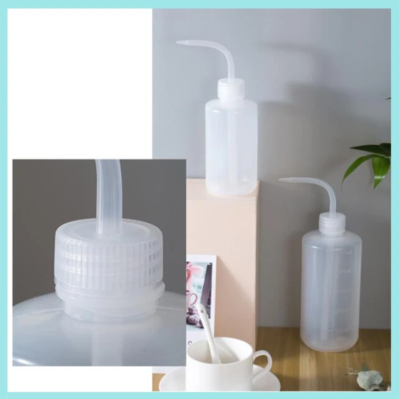 250/500ml Squeeze Long Curved Meat Transparent Water Bottle Liquid Container Spray Flower Plant Pot Watering Tools Reusable B2